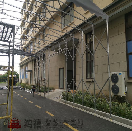 金东移动蓬房 伸缩式临时堆货防雨推拉帐篷的实用优势